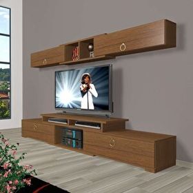 Decoraktiv 1E1 Mdf Naturel Ceviz Tv Ünitesi Tv Sehpası