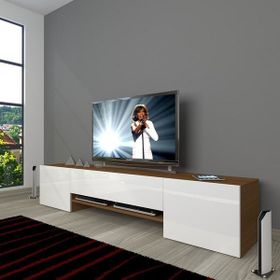 Decoraktiv 1E1 SLM 180 Beyaz Ceviz Tv Ünitesi
