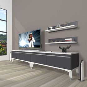 Decoraktiv Antrasit Eko 220 T Mdf Silver Tv Ünitesi