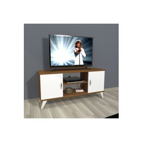 Decoraktiv Eko 120 SLM Retro Ceviz Beyaz Tv Ünitesi