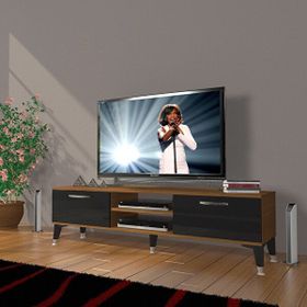 Decoraktiv Eko 140 Slm Dvd Silver Ceviz Siyah Tv Ünitesi