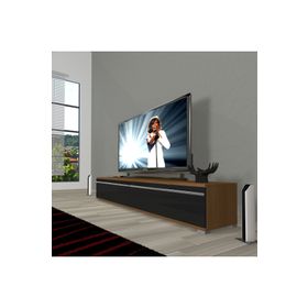 Decoraktiv Eko 140T Mdf Ceviz Siyah Tv Ünitesi