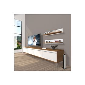 Decoraktiv Eko 200T Mdf Retro Ceviz Beyaz Tv Ünitesi