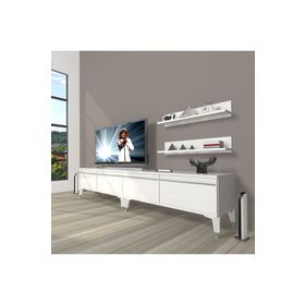 Decoraktiv Eko 200T Mdf Silver Ceviz Beyaz Tv Ünitesi