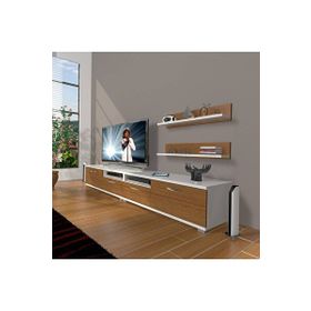 Decoraktiv Eko 220R MDF Ceviz Beyaz Tv Ünitesi