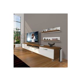 Decoraktiv Eko 220R MDF Ceviz Beyaz Tv Ünitesi