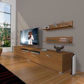 Decoraktiv Eko 220R MDF Naturel Ceviz Tv Ünitesi