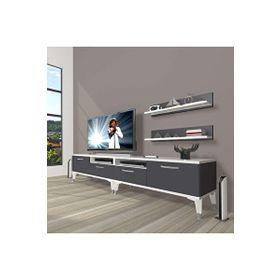 Decoraktiv Eko 220R Mdf Silver Beyaz Antrasit Tv Ünitesi