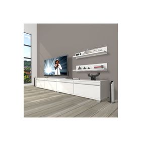 Decoraktiv Eko 220T MDF Parlak Beyaz TV Ünitesi