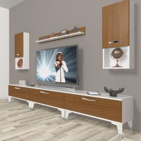 Decoraktiv Eko 270DA Mdf Silver Beyaz Ceviz Tv Ünitesi