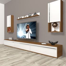 Decoraktiv Eko 270TA Mdf Beyaz Ceviz Tv Ünitesi