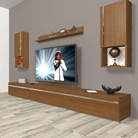 Decoraktiv Eko 270TA Mdf Naturel Ceviz Tv Ünitesi