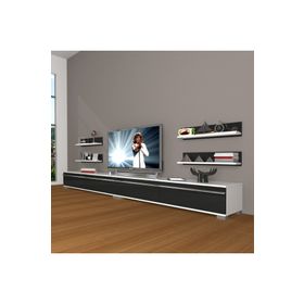 Decoraktiv Eko 360R Mdf Siyah Beyaz Tv Ünitesi