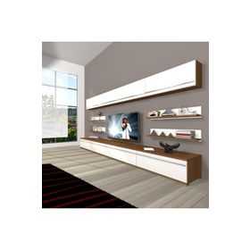 Decoraktiv Eko 360Y Mdf Gold Ceviz Beyaz Tv Ünitesi