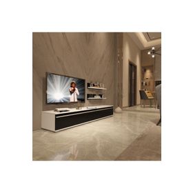 Decoraktiv Eko 4 MDF Beyaz Siyah STD TV Ünitesi