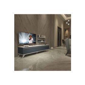 Decoraktiv Eko 4 Mdf Std Beyaz Antrasit Retro Tv Ünitesi