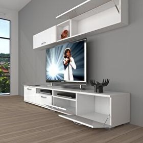 Decoraktiv Eko 5200 Mdf Parlak Beyaz Tv Sehpa Ünitesi