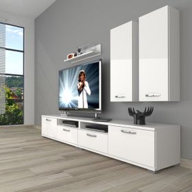 Decoraktiv Eko 5200D Mdf Parlak Beyaz Tv Sehpa Ünitesi