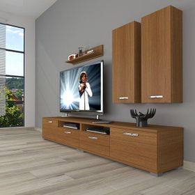 Decoraktiv Eko 5200DA Mdf Naturel Ceviz Tv Sehpa Ünitesi