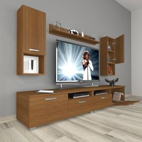 Decoraktiv Eko 5200DA Mdf Naturel Ceviz Tv Sehpa Ünitesi