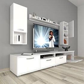 Decoraktiv Eko 5200DA Parlak Beyaz Slm Tv Ünitesi