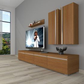 Decoraktiv Eko 5200T Mdf Rustik 200x40x40 cm Naturel Ceviz Tv Ünitesi