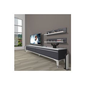 Decoraktiv Eko 5200TA Mdf Tv Ünitesi 200x40x40 cm Beyaz Ceviz Tv Ünitesi