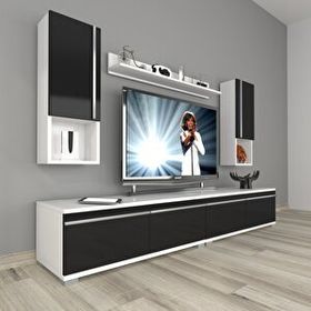 Decoraktiv Eko 5220TA Beyaz Siyah TV Ünitesi