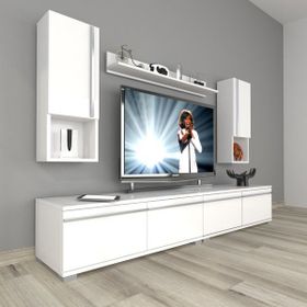 Decoraktiv Eko 5220TA Mdf Parlak Beyaz Tv Sehpa Ünitesi