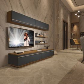 Decoraktiv EKO 5B Mdf Std Pera Antrasit Tv Ünitesi