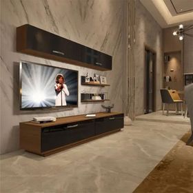 Decoraktiv EKO 5B Slm Std Ceviz Siyah Tv Ünitesi