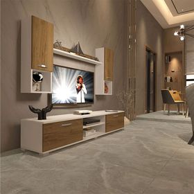 Decoraktiv EKO 5DA Mdf Dvd Pera Siyah Mermer Tv Ünitesi