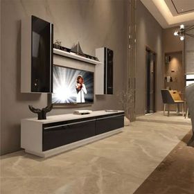 Decoraktiv EKO 5DB Mdf Std Beyaz Siyah Tv Ünitesi