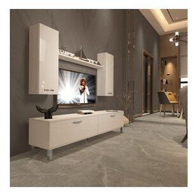 Decoraktiv EKO 5DB Slm Std Ceviz Beyaz Tv Ünitesi