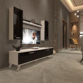 Decoraktiv EKO 5DB Slm Std Ceviz Beyaz Tv Ünitesi