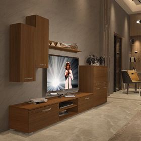 Decoraktiv Eko 6 Mdf Dvd Naturel Ceviz Tv Sehpa Ünitesi