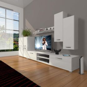 Decoraktiv Eko 6 SLM DVD Parlak Beyaz Tv Ünitesi