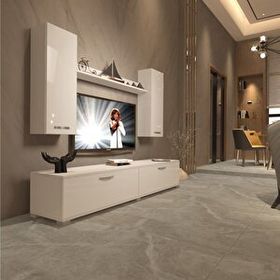 Decoraktiv Eko 7 SLM STD Parlak Beyaz Tv Ünitesi