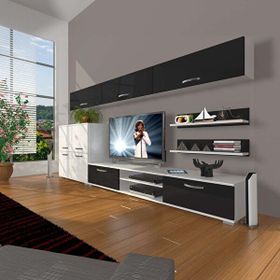 Decoraktiv Eko 8 SLM DVD Beyaz Siyah Tv Ünitesi