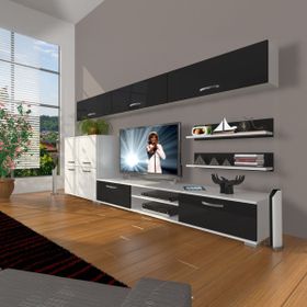 Decoraktiv Eko 8 SLM DVD Beyaz Siyah Tv Ünitesi