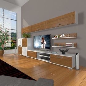 Decoraktiv Eko 8 SLM DVD Parlak Beyaz Tv Ünitesi