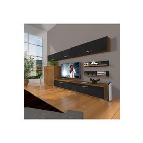 Decoraktiv Eko 8 SLM STD Retro Beyaz Ceviz Tv Ünitesi