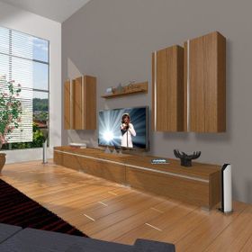 Decoraktiv Eko 8D MDF Naturel Ceviz Tv Ünitesi