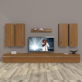 Decoraktiv Eko 8D MDF Naturel Ceviz Tv Ünitesi