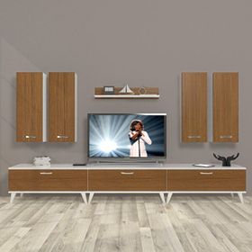 Decoraktiv Eko 8D SLM Beyaz Ceviz Tv Ünitesi