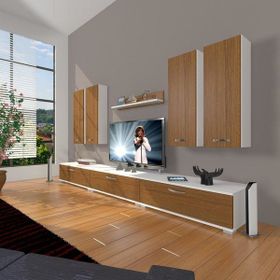 Decoraktiv Eko 8D SLM Beyaz Ceviz Tv Ünitesi