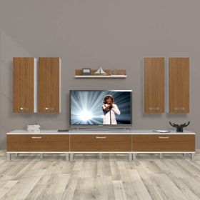 Decoraktiv Eko 8D SLM Beyaz Ceviz Tv Ünitesi