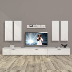 Decoraktiv Eko 8D SLM Parlak Beyaz Tv Ünitesi