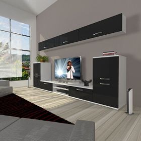 Decoraktiv Eko 9 Slm Dvd Beyaz Siyah Tv Sehpa Ünitesi