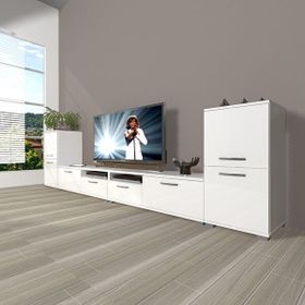 Decoraktiv Eko 9200 Mdf Parlak Beyaz Tv Sehpa Ünitesi